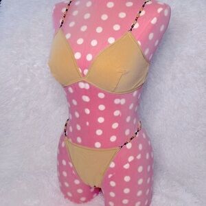 Victoria’s Secret Y2K festival beaded bralette & thong set